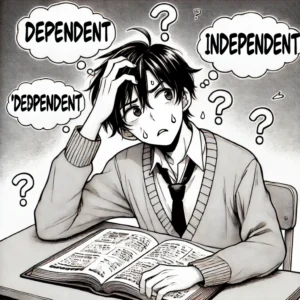 混乱している中学生の画像