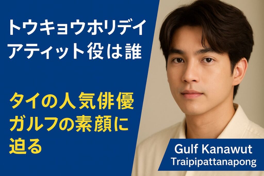 トウキョウホリデイのアティット役って誰?タイの人気俳優ガルフの素顔に迫る