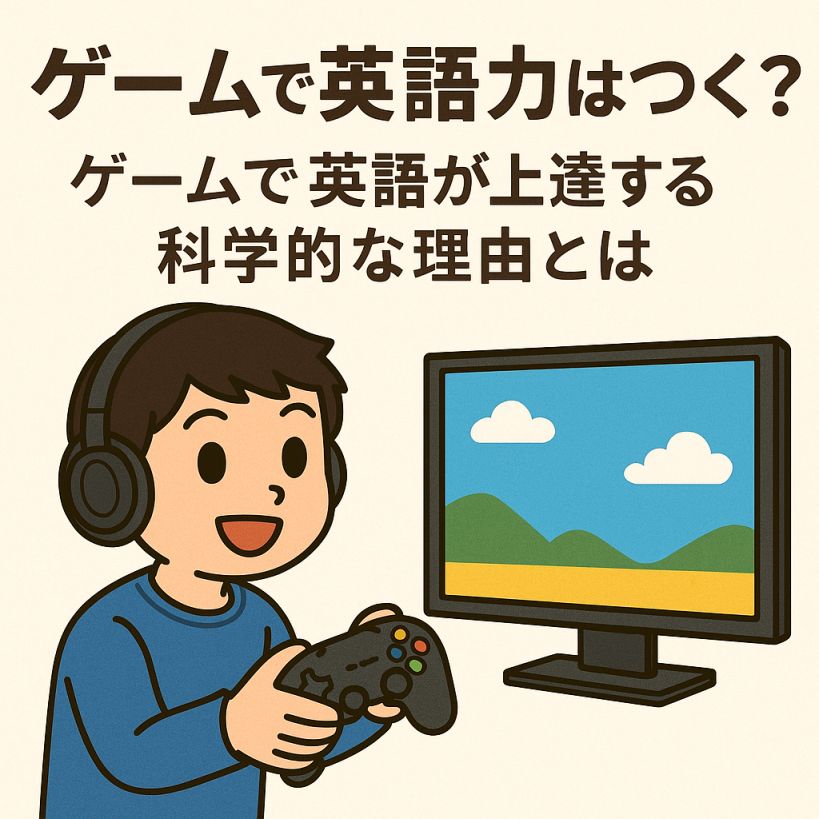 ゲームで英語力がつくって本当?科学的にわかる理由まとめ【やさしく解説】