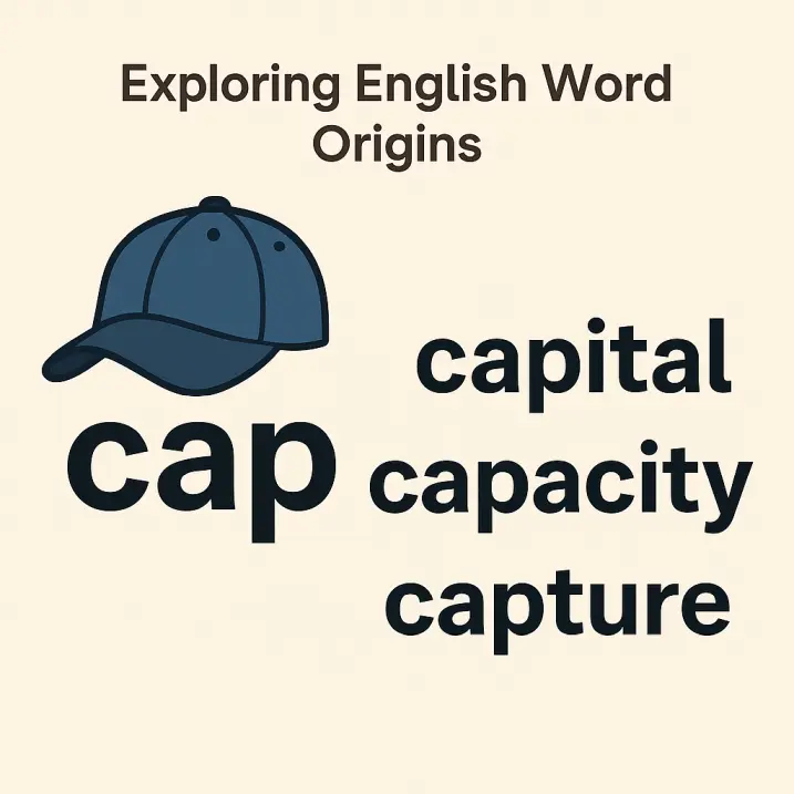 【英単語の語源探検】帽子の「cap」から始まる言葉のひろがり|capital・capacity・captureのつながり