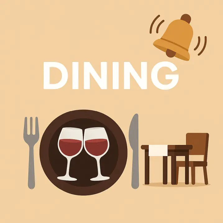 diningの意味を語源からやさしく解説|「ding dong」との音のつながりで覚えよう