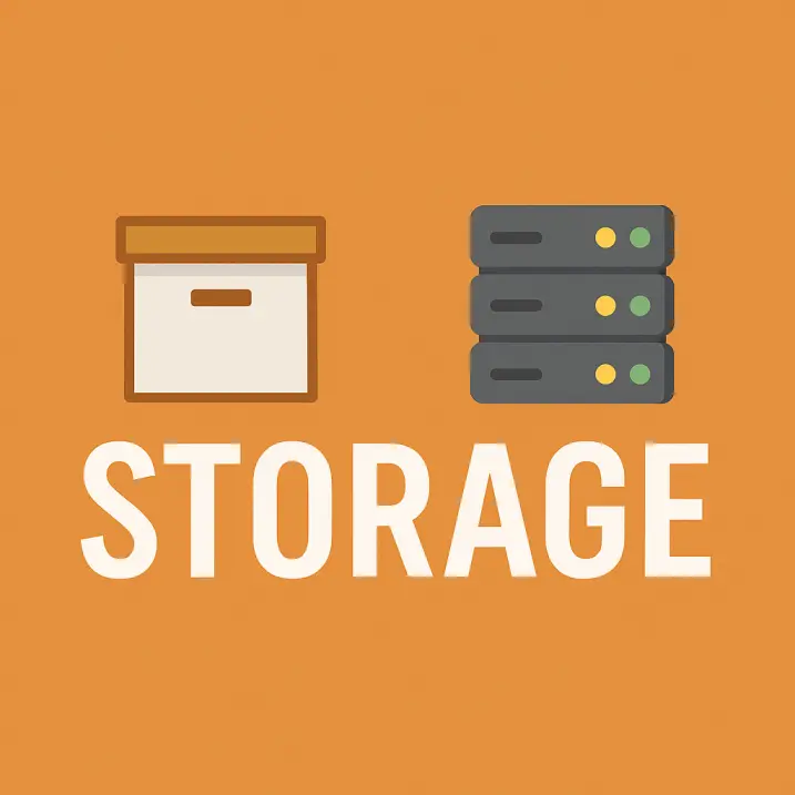 storageの意味を語源からやさしく解説|「保存」も「記憶装置」も1つのイメージでつながる!