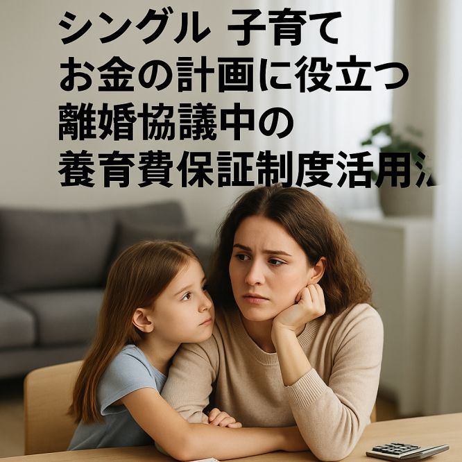 シングル 子育て お金の計画に役立つ離婚協議中の養育費保証制度活用法