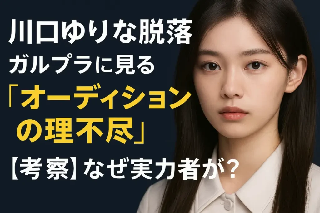 川口ゆりなはなぜ脱落?ガルプラの構造と“選ばれない理由”を徹底考察【2025年最新版】