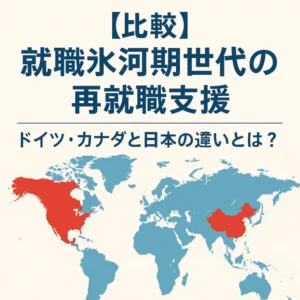 【比較】就職氷河期世代の再就職支援|ドイツ・カナダと日本の違いとは?
