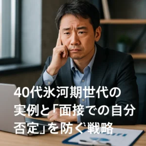 未経験分野に挑戦するミドル転職｜40代氷河期世代の実例と「面接での自分否定」を防ぐ戦略