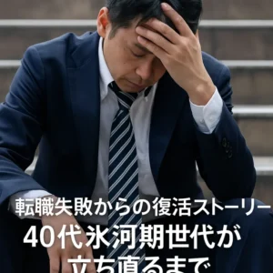 転職失敗からの復活ストーリー|40代氷河期世代が立ち直るまで