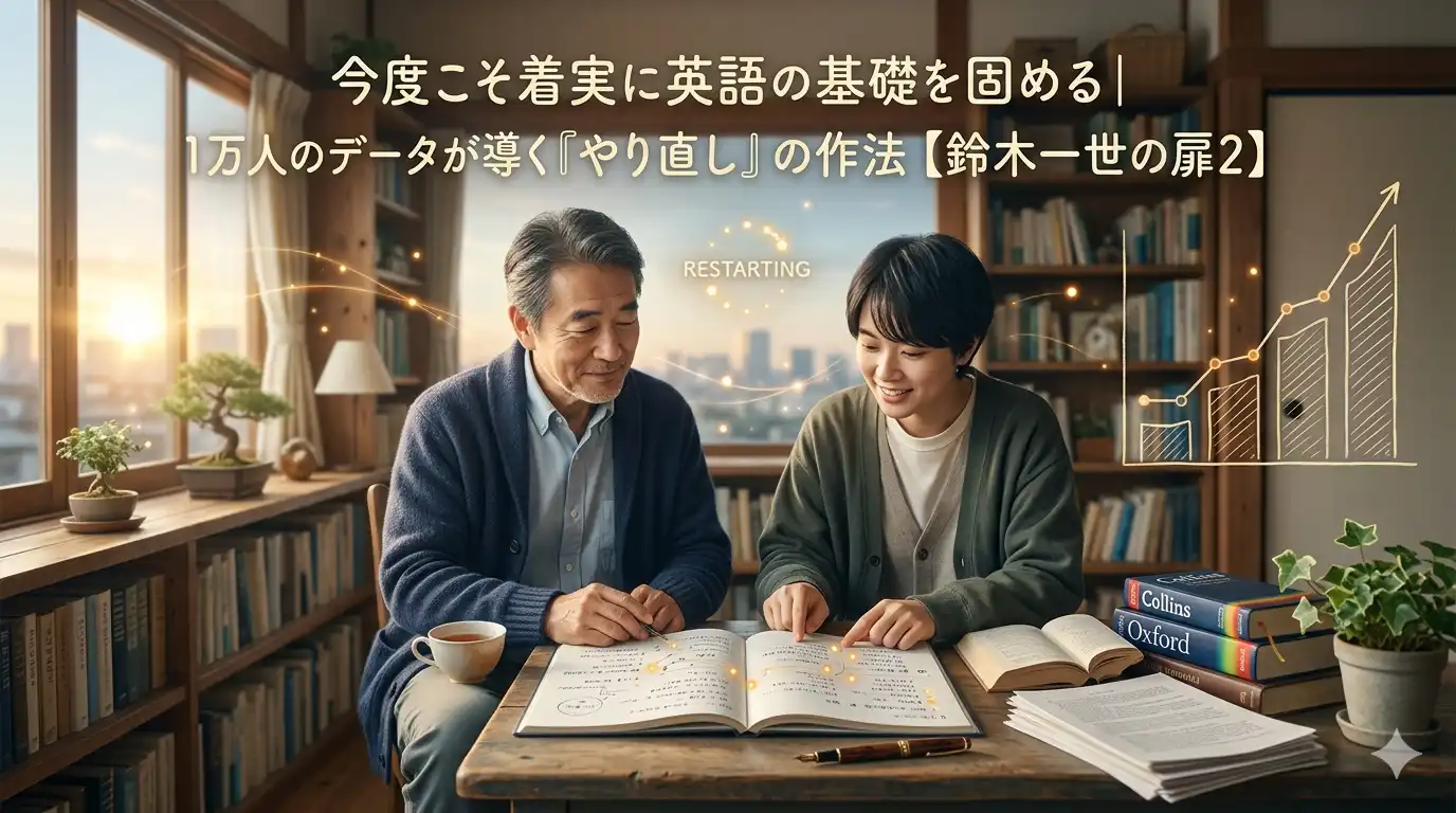 今度こそ着実に英語の基礎を固める｜1万人のデータが導く『やり直し』の作法【鈴木一世の扉2】