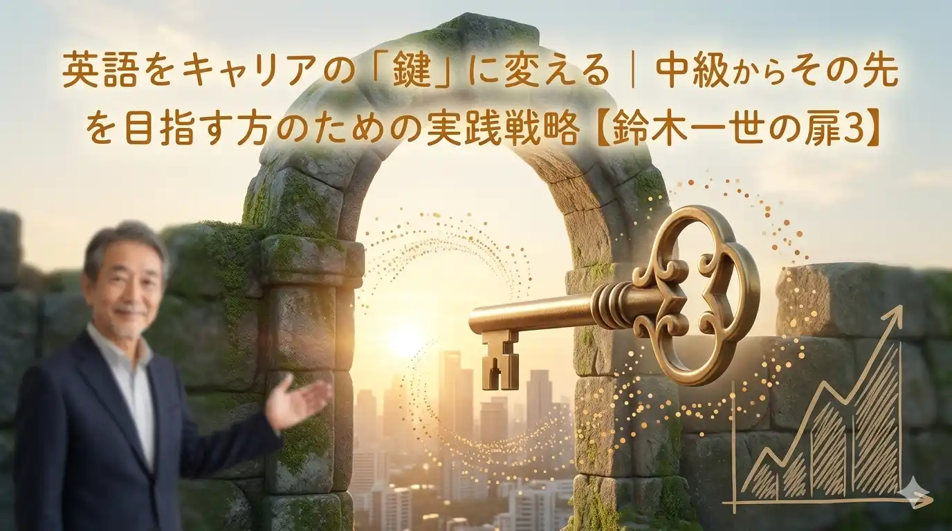 英語をキャリアの「鍵」に変える｜中級からその先を目指す方のための実践戦略【鈴木一世の扉3】